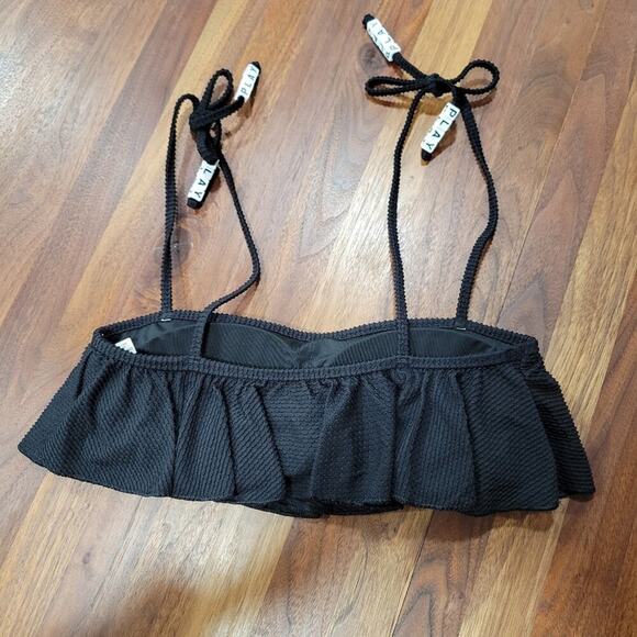 NWT Aerie Bandeau Swim Top With Playful Beaded Straps Size Small - Picture 5 of 13